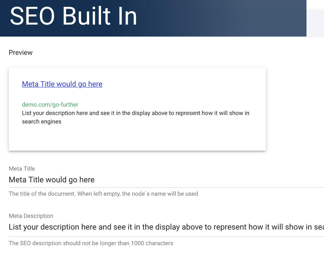 SEO Built In