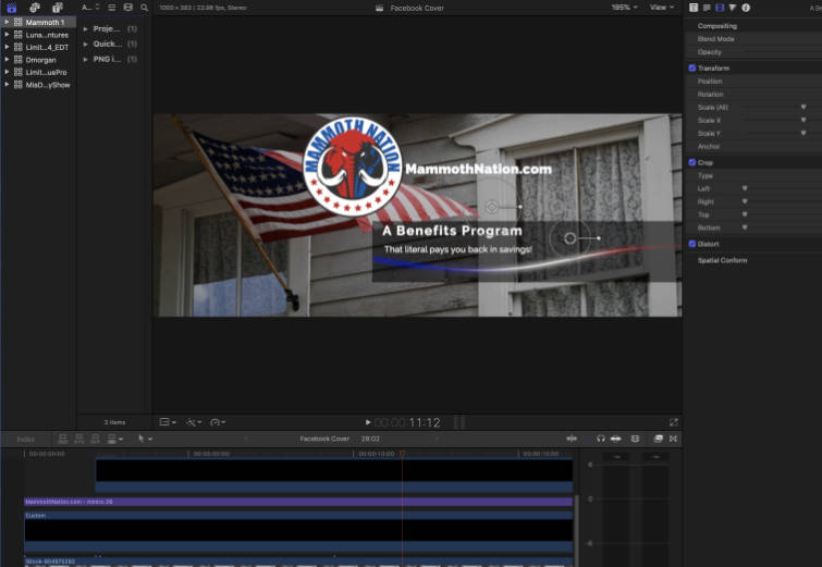 Video Production - Final Cut Pro Interface